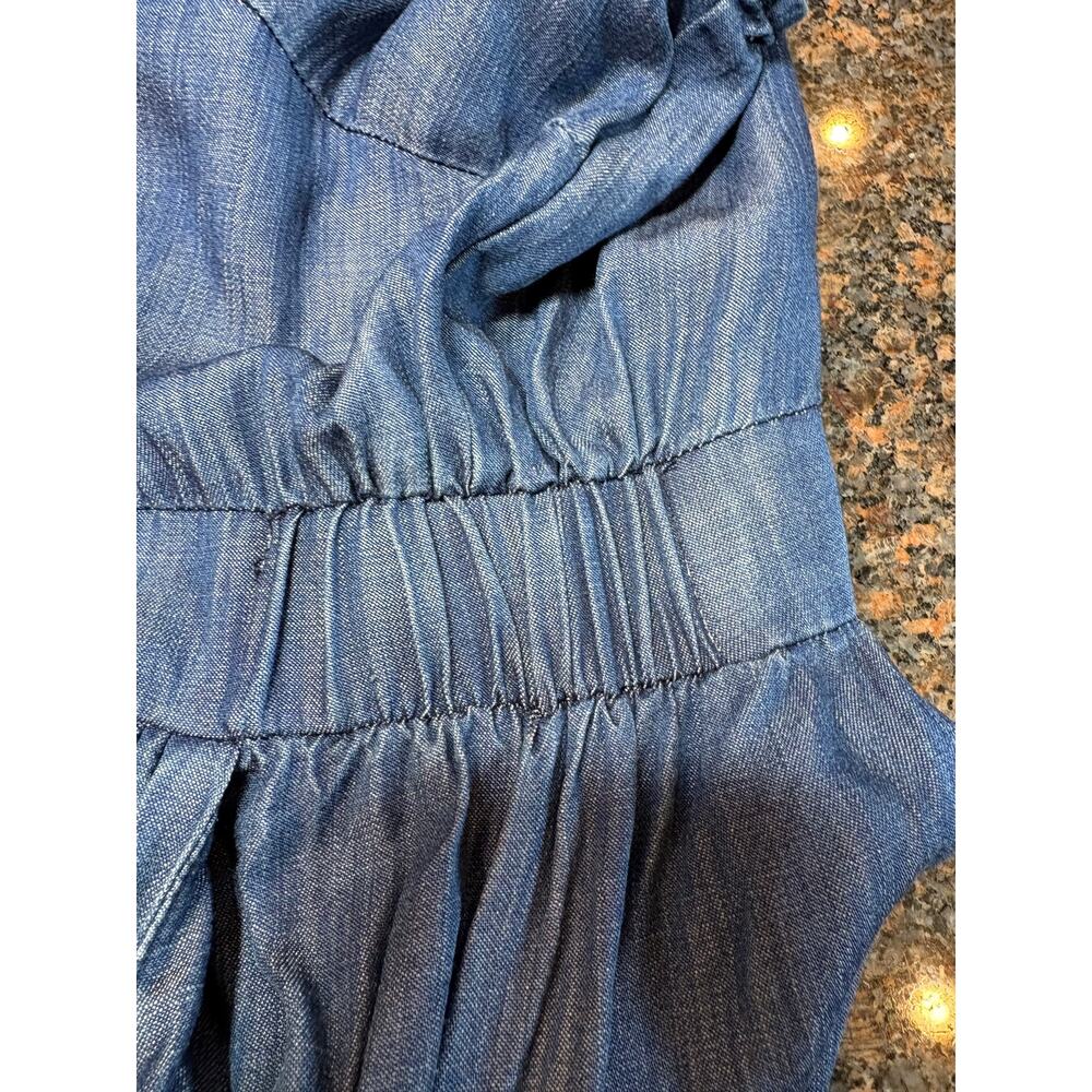 Standards & Practices Plus Size V-Neck A-Line Tencel Denim Maxi Dress Size 2X - Picture 5 of 16